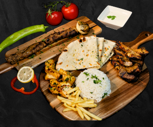 Lamb Chops , Kobeda , Chicken Tikka & Chillo Kebab